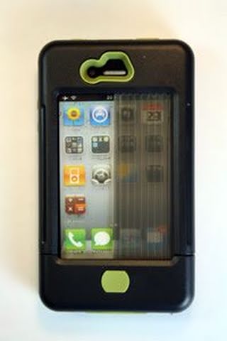 SharkEye Cases SC-RC-4OV iPhone 4 case black w/ olive accents