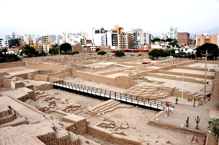 Huaca Pucllana, as ruínas de um templo no centro de Lima