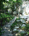 Staircase to the summit, Sugarloaf Mountain, near Barnesville, Maryland.