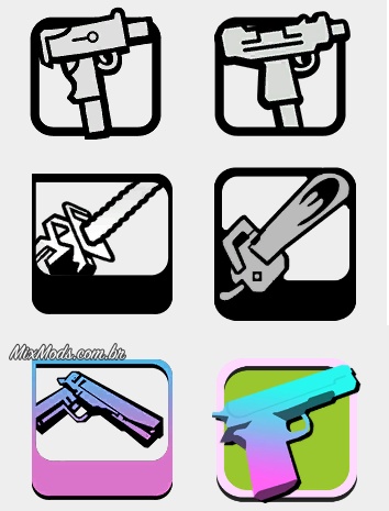 SA] Weapon Icons TXD (ícones de armas separados) - MixMods