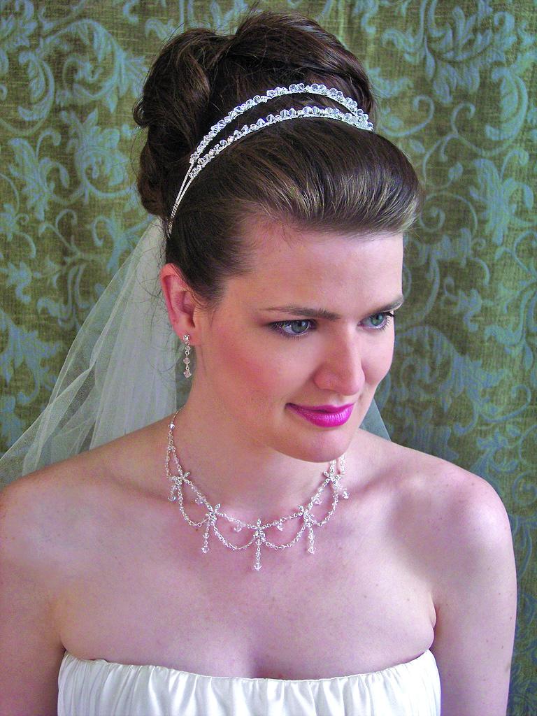 for wedding tiaras, veils,