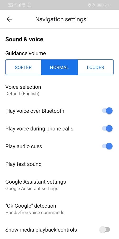 Ahora simplemente desactive la opción "Reproducir voz por Bluetooth"