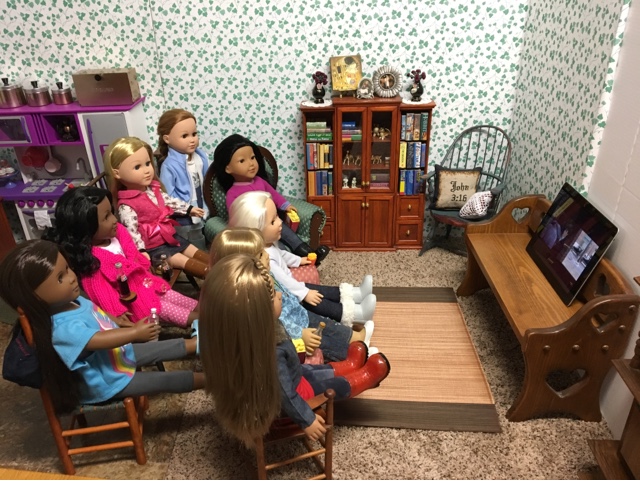 PennilessCaucasianRubbish American Doll Adventures: Movie Night at the Doll  House!