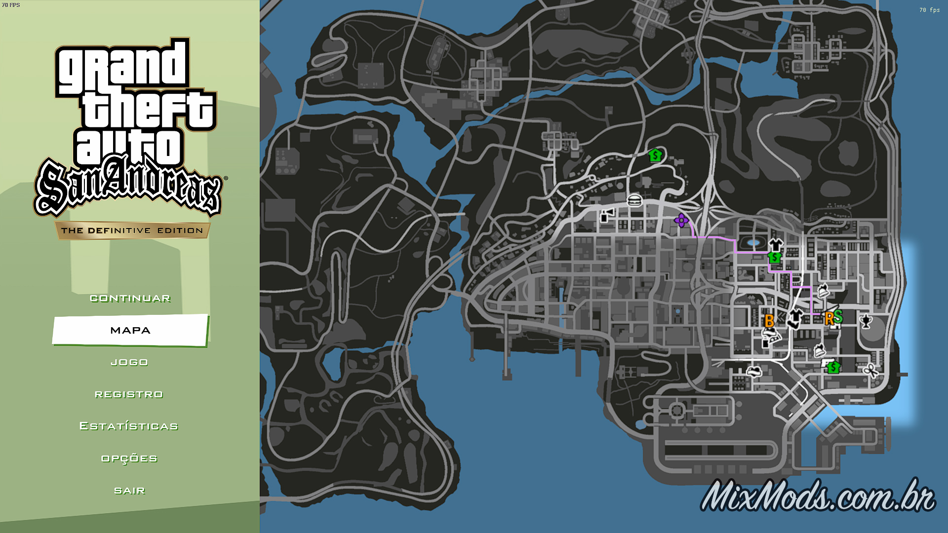 GTA 5 mapas com todos os símbolos