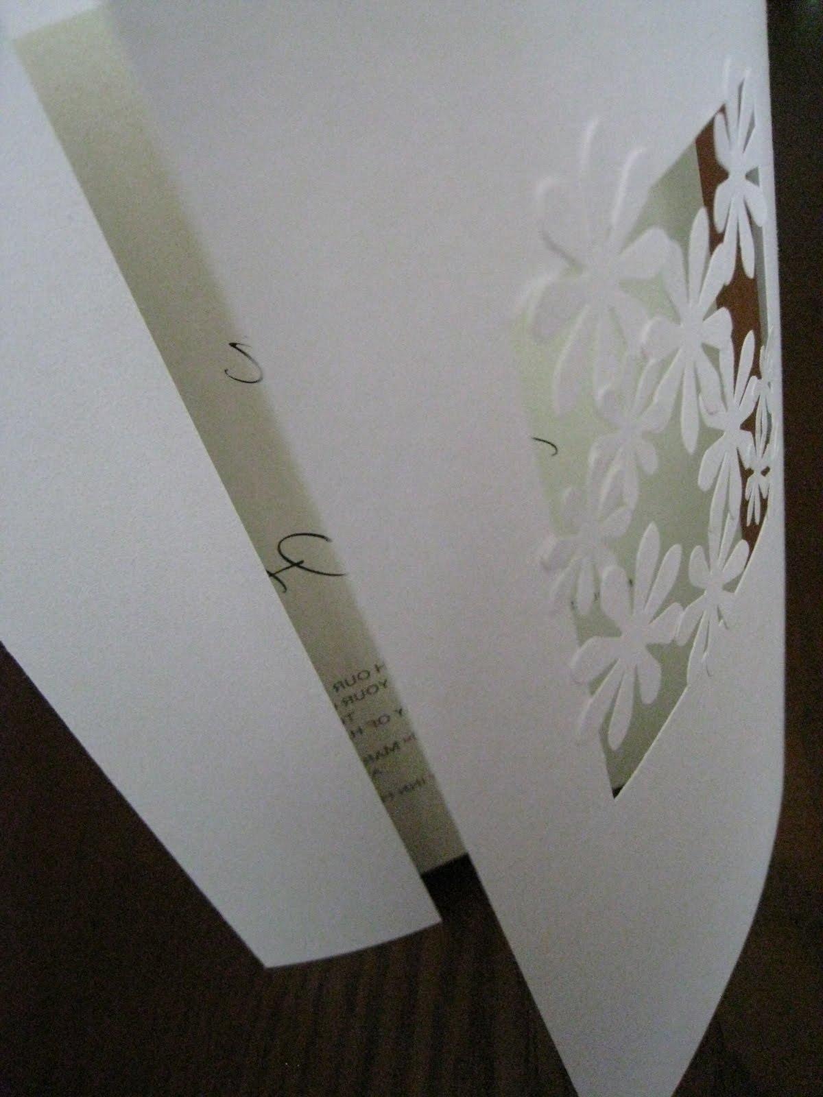 handmade wedding invitation