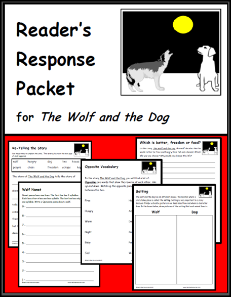 the dog and the wolf reader's response packet