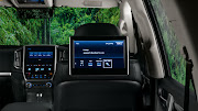 The 23 cm infotainment screens specified standard in the range topping Land Cruiser.  