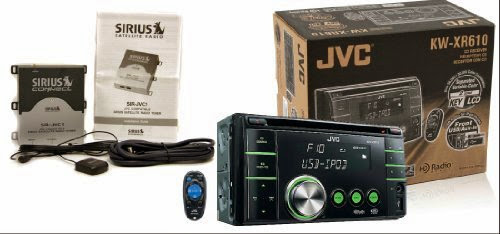  JVC KW-XR610 CD Receiver w/ Sirius Satellite Radio Tuner and Antenna SIR-JVC1 PK