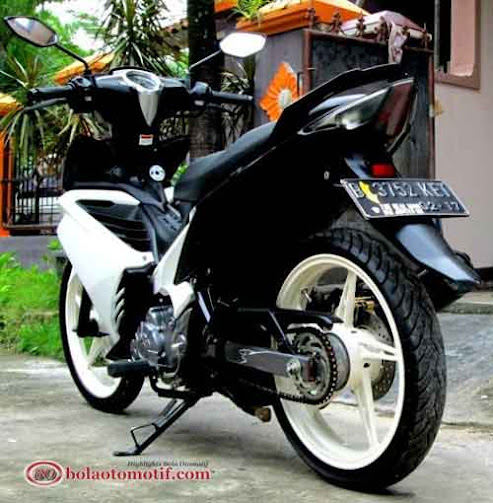 Modifikasi New Jupiter Mx Warna Putih  paling bagus