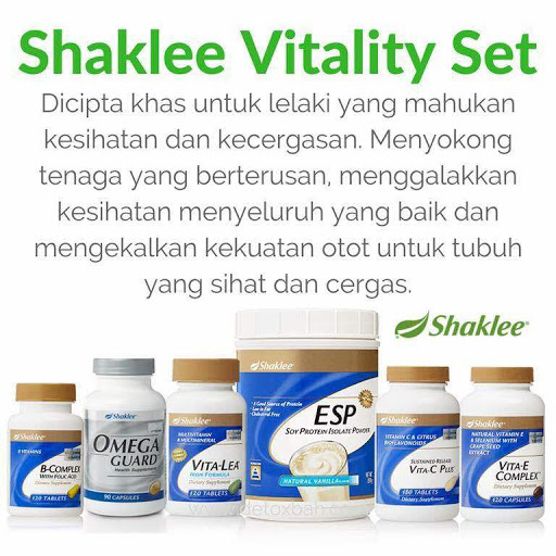 set lelaki shaklee