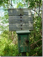 Appalachian Trail info boards on Harmon Hill