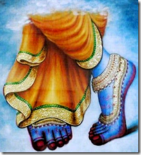 [Krishna's lotus feet]