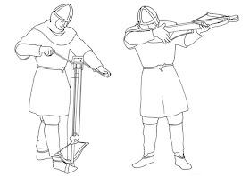 Archer with bayonet coloring pages