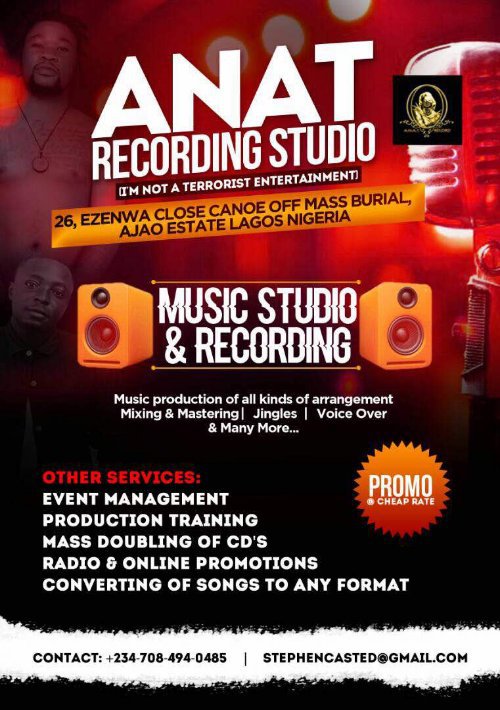 ADVERT: ANAT Music Studio & Recording 