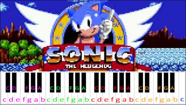 Sonic Green Hill Zone Roblox Piano ( Sheets in disc.) 