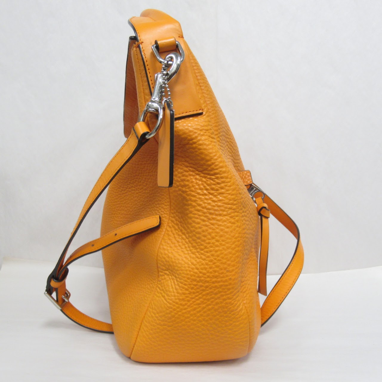 Coach Orange Leather Shoulder Bag