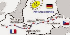 Karte Paneuropa-Radweg