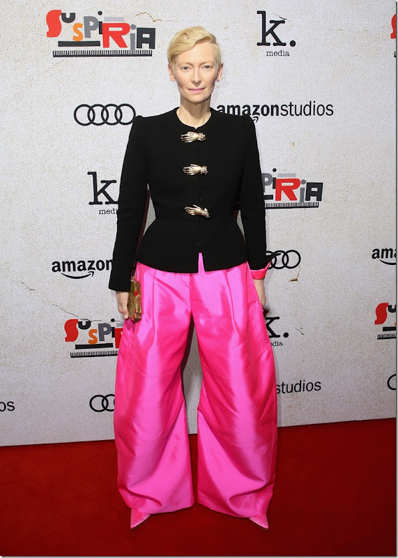 HOLLYWOOD, CA - OCTOBER 24:  Tilda Swinton attends the premiere of Amazon Studios "Suspiria" at ArcLight Cinerama Dome on October 24, 2018 in Hollywood, California.  (Photo by David Livingston/Getty Images)