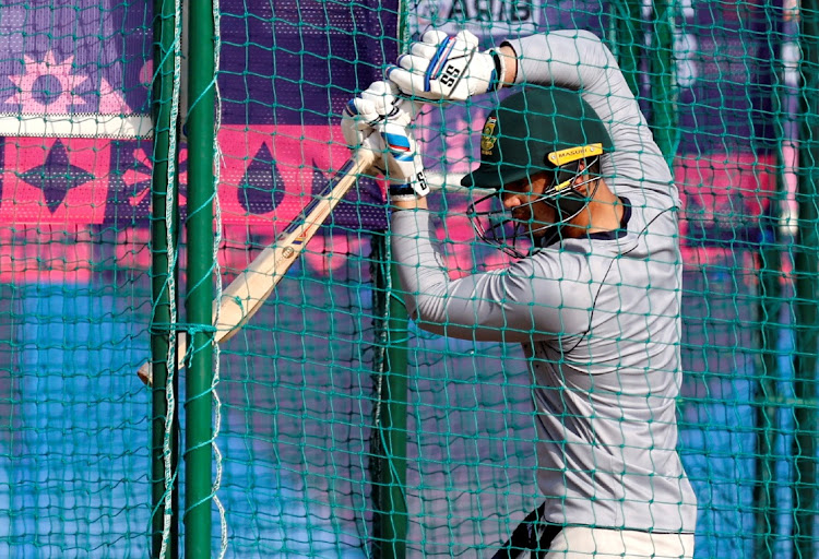 Proteas' Quinton de Kock during a net session in Lucknow, India, on Tuesday. Picture: REUTERS/ADNAN ABIDI