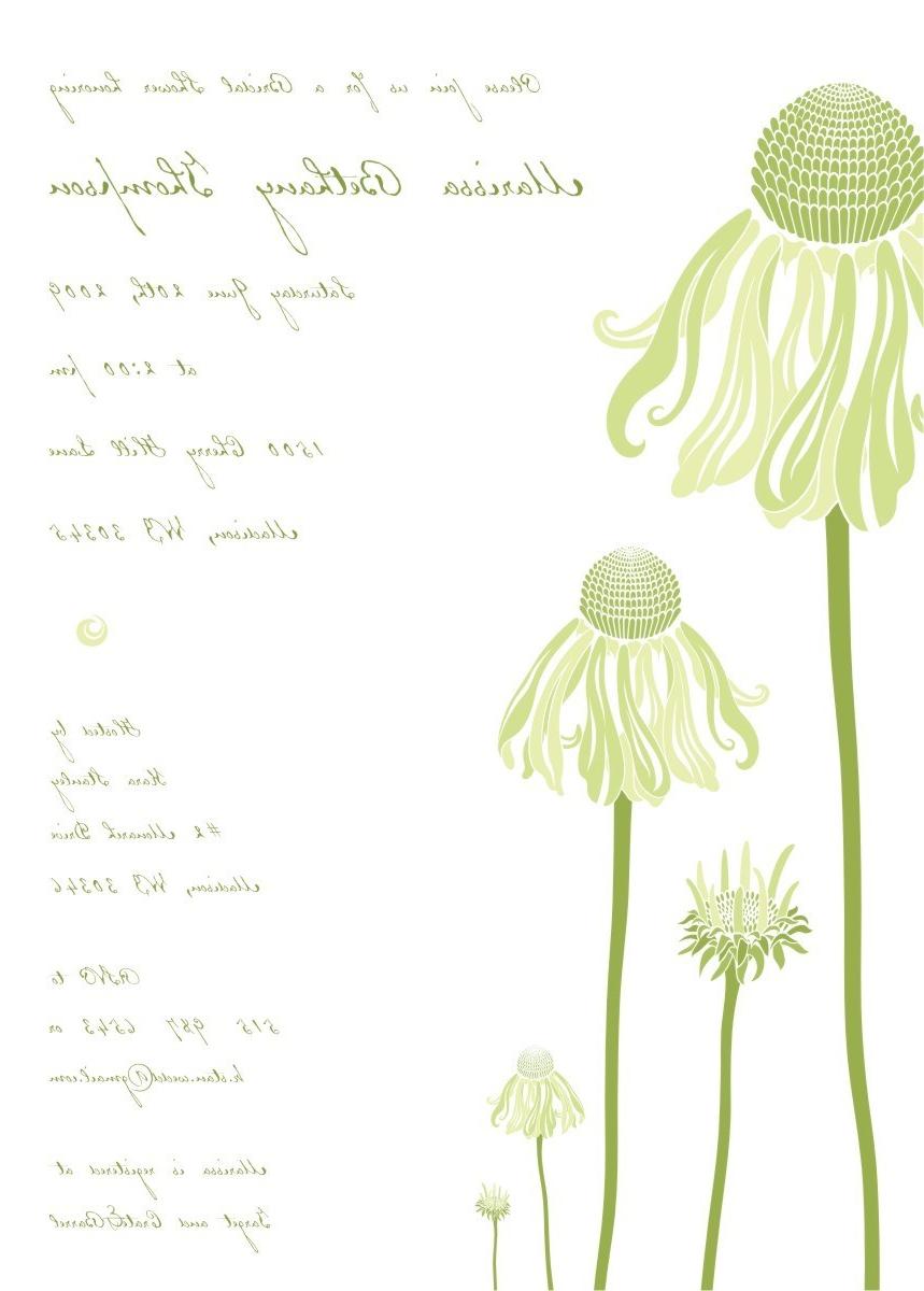 Bridal Shower Invitations - Wild Flower Field  set of 30 , Custom,