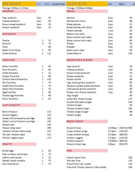 Qooks menu 1