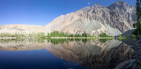 Early morning view of Phander Lake 