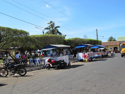 Little food carts and roadside restaurants are a common site in downtown