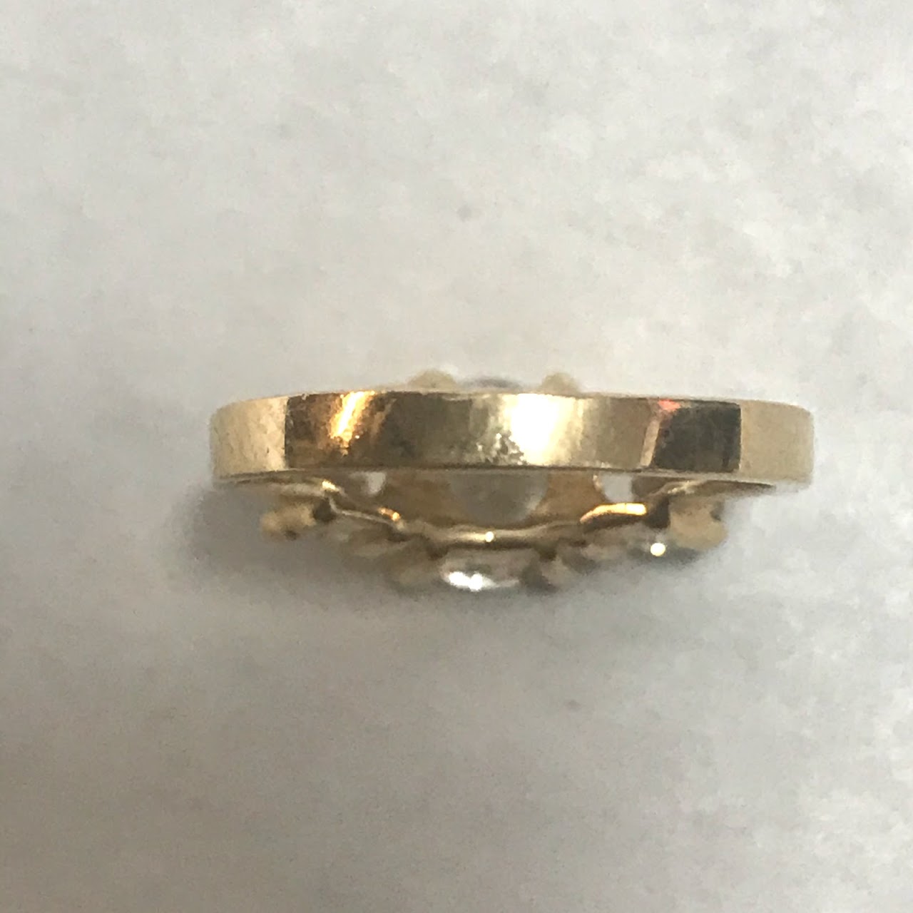 14K Gold and Three Stone Ring