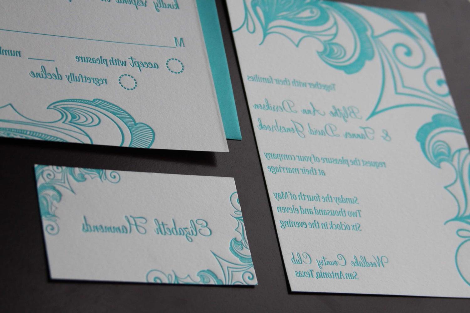 Brezza letterpress wedding