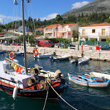 In de haven van Agia Efimia.