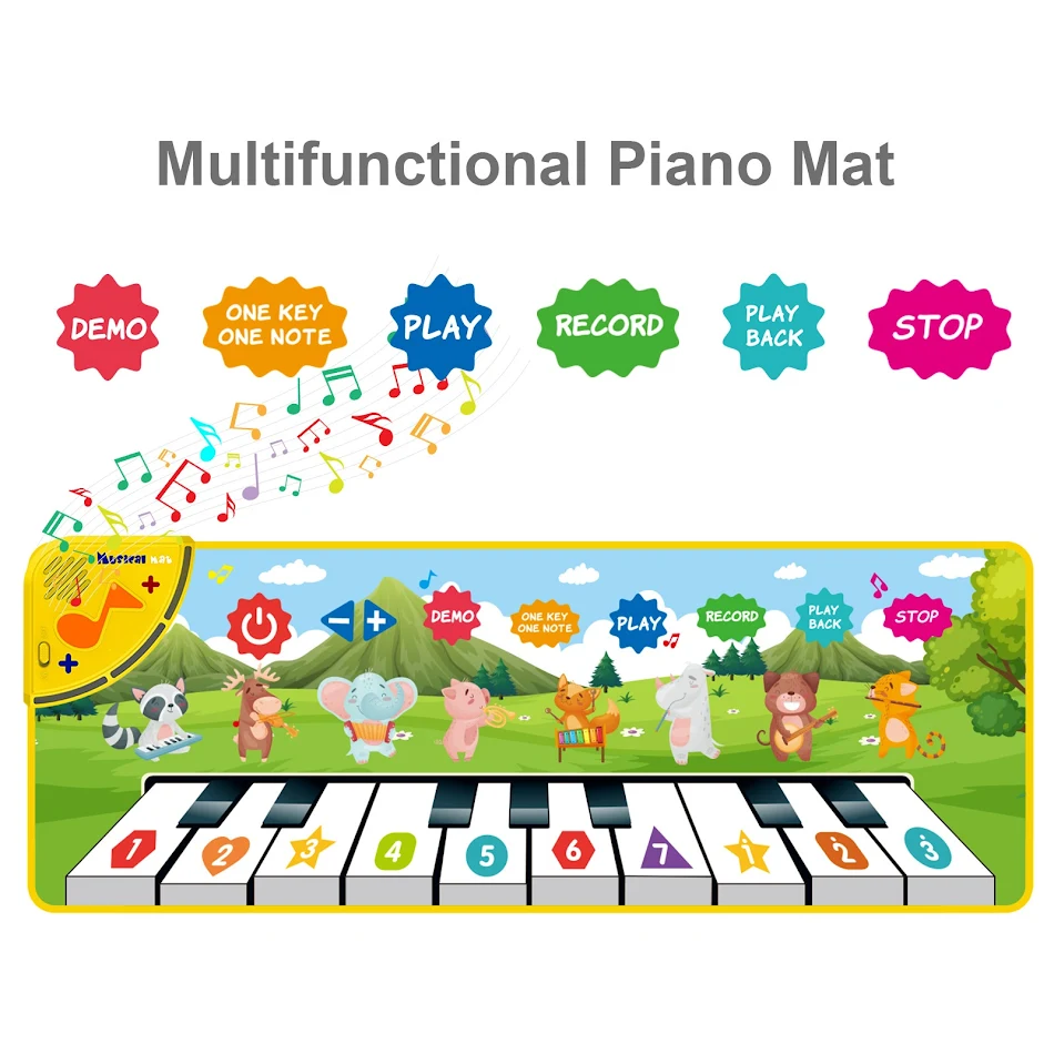 Children's Multi Functional Music Game Carpet Puzzle Promotes creativity, learning, and coordination with interactive mu
