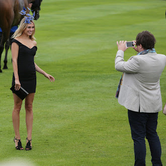 Kimberley Garner is seen arriving at Day One of the Qatar Goodwood Festival July 26-2016 009.jpg