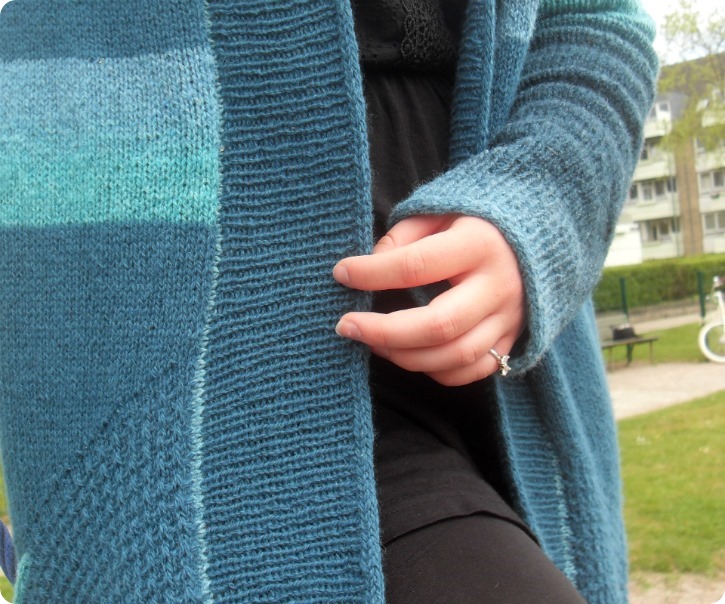 Blue Sand or Turquise - Cardigan til Emilie