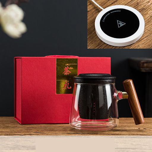Title 9, Filtered Tea Ceramic Office Mug With Lid. Enjoy...