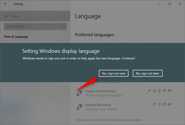 Windows 10 fordert Sie auf, sich von Ihrem Konto abzumelden