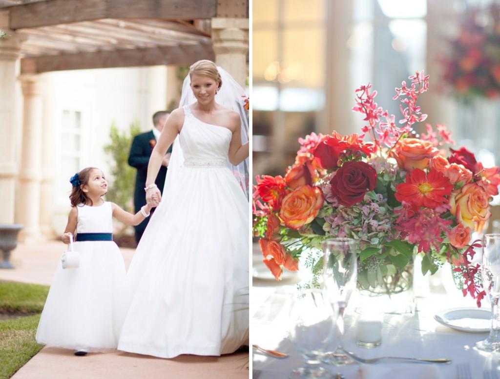 red centerpieces for weddings