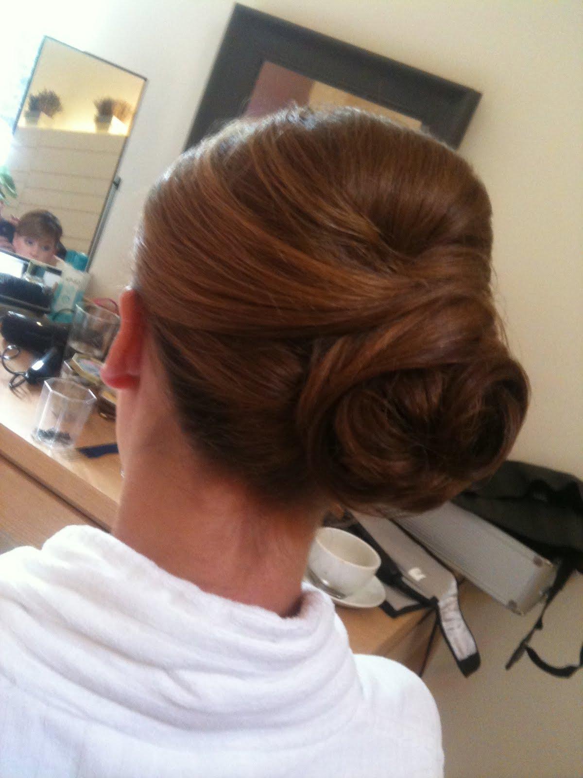 a classical chignon style