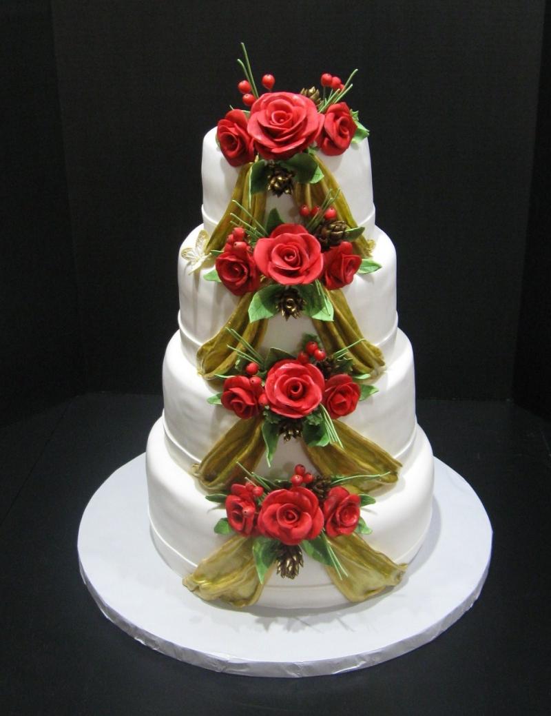 Christmas Wedding Cakes