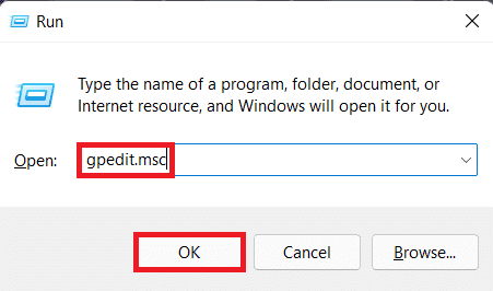 Dialoogvenster Uitvoeren.  Hoe Windows 11 Update te blokkeren met GPO