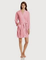 <br />Dearfoams Women's Solid Kimono Robe