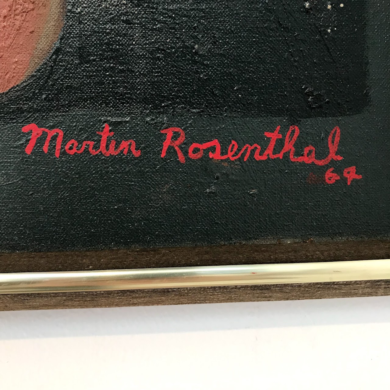 Martin Rosenthal Signed Modernist Abstract Oil Painting