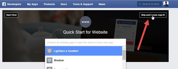 creare-app-facebook