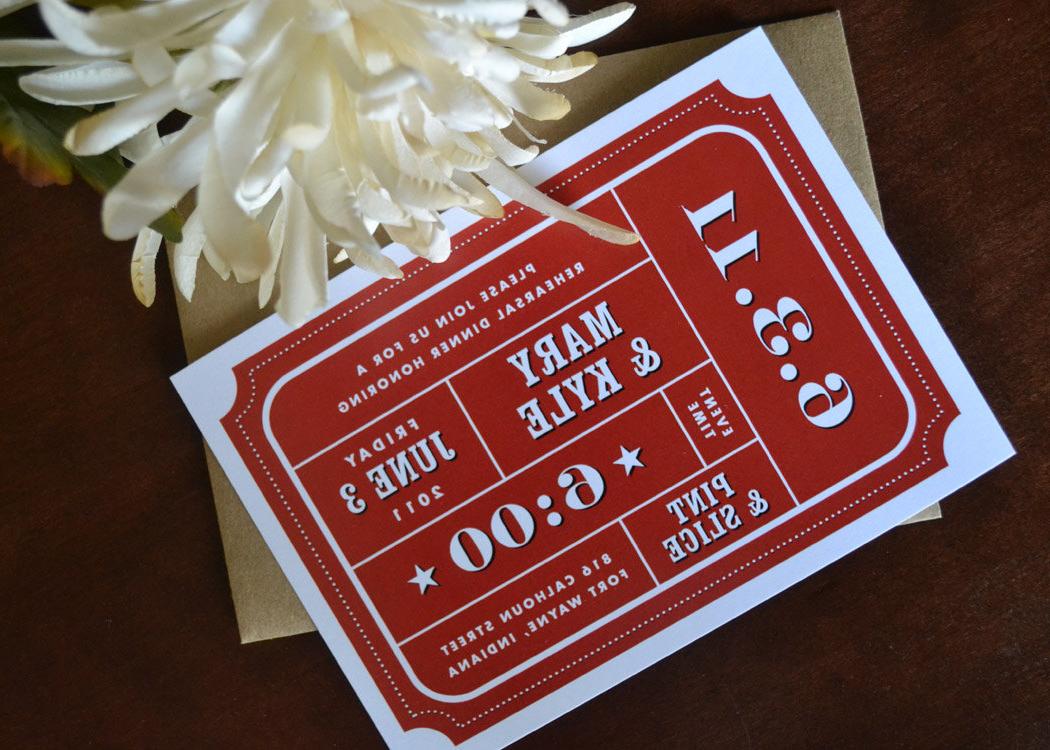 Vintage Ticket Invitation