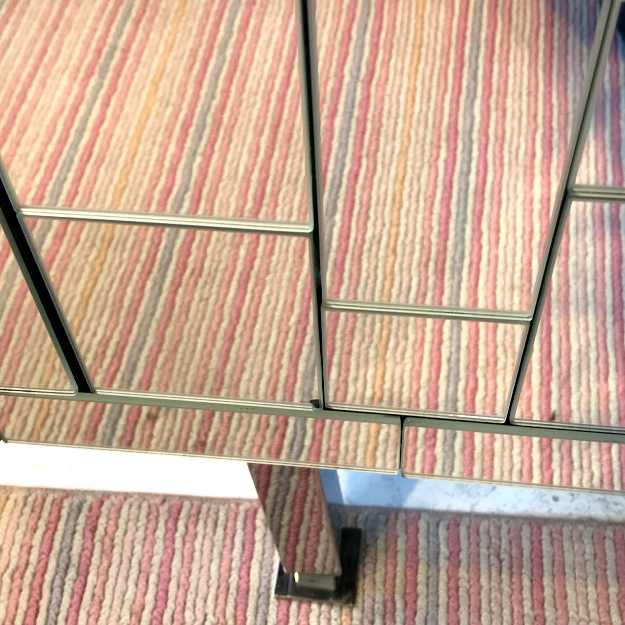 Mondrian Mirrored End Table #2