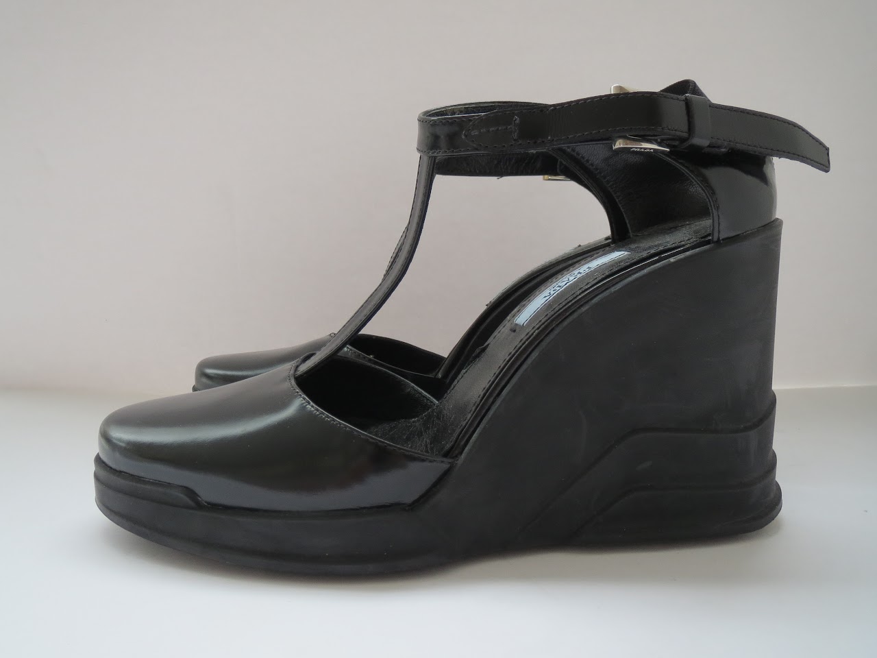 Prada Patent Leather Wedges