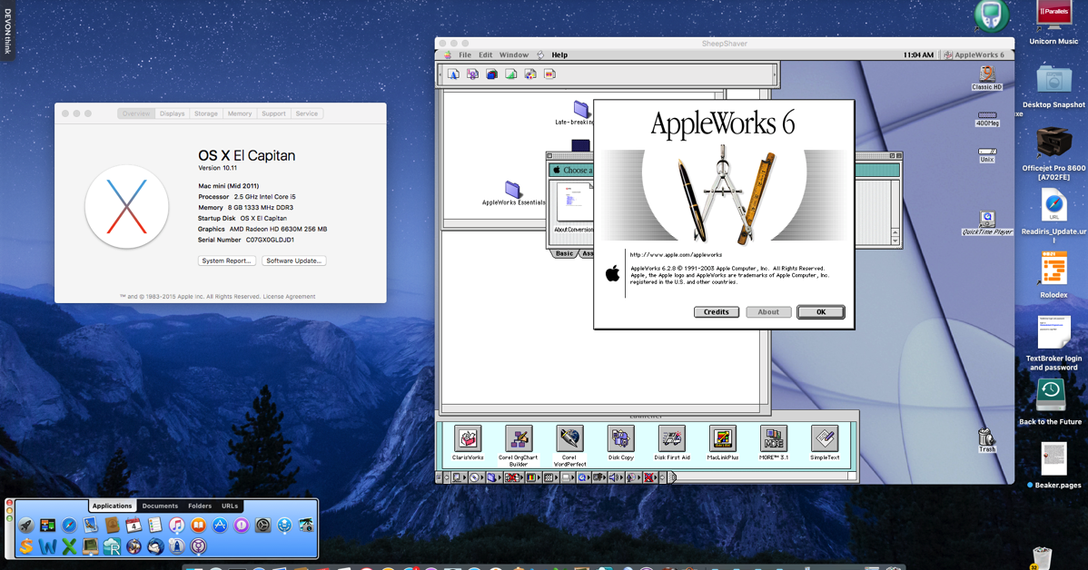 appleworks for mac os x