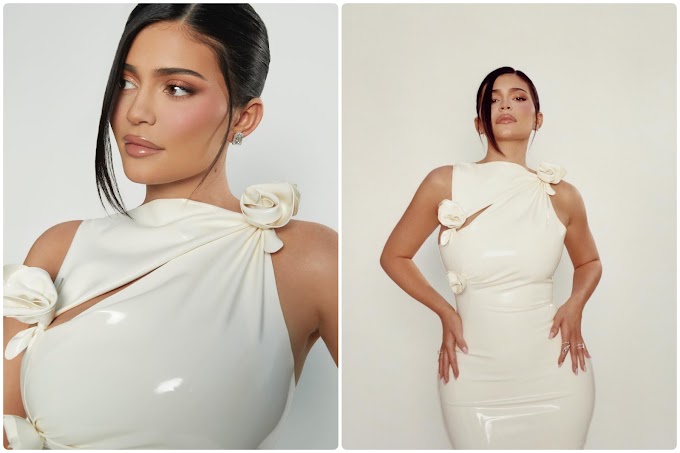 Kylie Jenner posted pictures of her fans on Instagram in a white dress