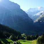 gorgeous view from the Grindelwald Gondola in Grindelwald, Switzerland 