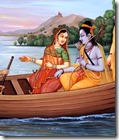 [Rama and Sita on boat]