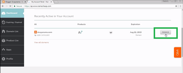 manage-domain-namecheap